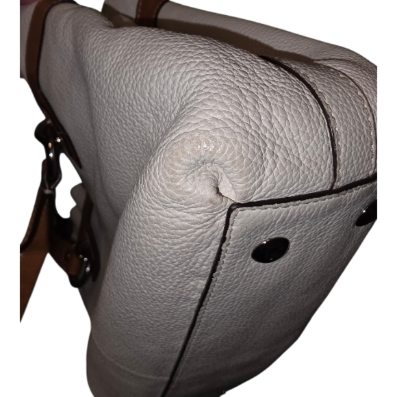 Coach Penelope Ivory Pebbled Leather Tote Handbag - EUC - Picture 12 of 16